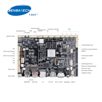 Carte industrielle embarquée SI-3288-I Arm Cortex-A17 RK3288 avec processeur quadricœur pour affichage numérique, Android et Linux