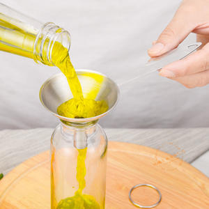 Juego de embudos de acero inoxidable, 3 piezas, mango largo, cónico, herramienta para verter aceite en la cocina, fácil de limpiar, solo lavar a mano - Product Image 5