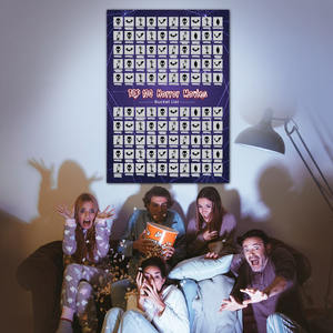 Halloween <span class=keywords><strong>film</strong></span> d'<span class=keywords><strong>horreur</strong></span> cadeaux et décor seau <span class=keywords><strong>liste</strong></span> Collection 100 films d'<span class=keywords><strong>horreur</strong></span> à gratter affiche avec outil de grattage - Product Image 6