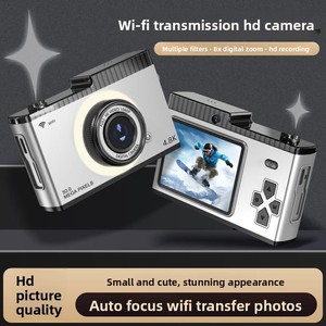 Cámara Digital Wi-Fi para Niños, Grabación de Video 4K, 50MP, Enfoque Automático, Pantalla Giratoria, Cuerpo de Plástico - Product Image 1