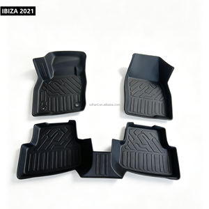 Model Matched Accurate Contour Slip Resistant Dirt Retaining Tough Framework Reliable Usage 3D TPE <strong>CAR</strong> <strong>MATS</strong> for <strong>IBIZA</strong> 2021 - Product Image 1