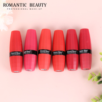 Rouge à lèvres crème longue durée à haute pigmentation, 6 couleurs, tube de rouge à lèvres en forme de balle, rouge à lèvres aromatisé aux fruits
