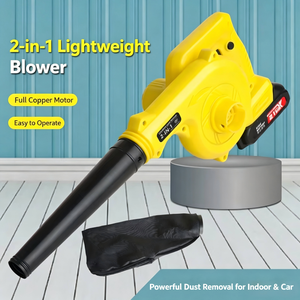 Souffleur-aspirateur sans fil 2 en 1, batterie lithium 20V, moteur sans balais, nettoyeur de poils d'animaux, de poussière au sol, souffleur de feuilles d'extérieur - Product Image 5