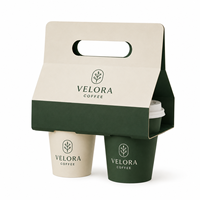 Gobelets en papier biodégradables jetables avec couvercles 16oz 20oz double paroi Kraft pour café chaud, thé, boissons, café à emporter, vente en gros