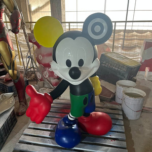 Decoración del Hogar personalizado <span class=keywords><strong>Mickey</strong></span> escultura tamaño real fibra de vidrio Mickeys <span class=keywords><strong>Mouse</strong></span> estatuas pintura <span class=keywords><strong>Mickey</strong></span> escultura - Product Image 6