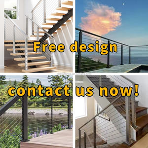 Système de garde-corps à câbles pour escalier Reilbu J, prix usine, en acier inoxydable 304, 36 pouces, pour la conception d'escaliers - Product Image 5