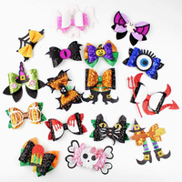 Barrettes à thème Halloween pour filles : Fantômes, chauves-souris, araignées, citrouilles – Accessoires capillaires amusants et effrayants pour enfants, barrettes de boutique