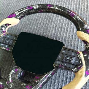 Accessoires de pièces automobiles Volant de bateau Volant en fibre de carbone forgé Personnalisé pour Toyota Yaris - Product Image 6