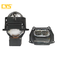 Phare de voiture à lentille de projecteur BI-LED CYS N60-F2 6000K, laser LED 12V 5000 Lumens 46/80W Super Lumineux