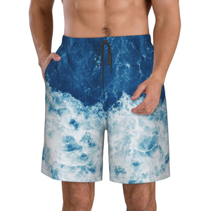 Customized Size <b>Knee</b> Length Shorts For Men Drawstring Waist <b>High</b> Quality Summer Outdoor Wear Beach Shorts In Wholesale Price - Product Image 5