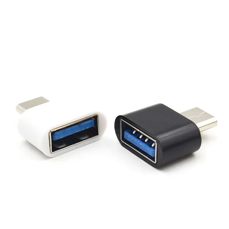 A large number of wholesale Type-c adapter Universal USB converter USB to TYPE-C Android cell phone computer flat disk