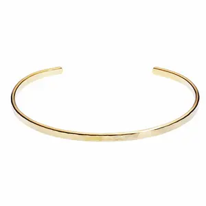 S925 Sterling Silver Thin Hammered Open Cuff Bangle Bracelet for Men Women