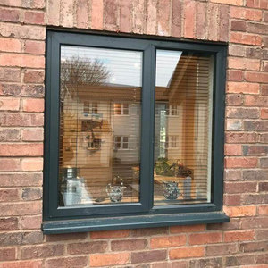 Tùy Chỉnh Chuyên Nghiệp Không Thấm Nước Khu Dân Cư Cửa Sổ Đôi Tempered <span class=keywords><strong>Glass</strong></span> Nhiệt Phá vỡ Nhôm Trượt Hệ Thống Cửa Sổ - Product Image 1