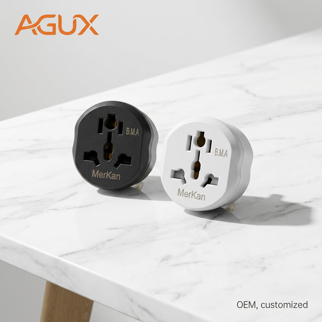 Germany Standards 2 Pin EU to UK Industrial Travel Adapter Outlet Multi-Plug Converter 13A 16A Copper Socket Plug NFC Type IP44