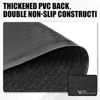Tapis d'entrée extérieur moderne 3x10 pieds, robuste, antidérapant, imperméable, avec support en PVC rayé, pour hôtel, bureau, maison