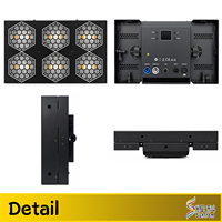 Projecteur LED professionnel 6x50W RGBA rétro à 6 yeux COB, double fonction, pour scène, fond de scène, blinder, DMX512 pour DJ