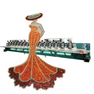 Galaxy 915 mesin bordir kecepatan tinggi, mesin bordir kecepatan tinggi dengan manik-manik payet ganda, perangkat campuran sembilan 15 kepala - Product Image 2