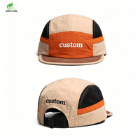 Gorra Deportiva Wins Flying Personalizada de Ala Corta para Ciclismo, Camping y Running, Gorra de 5 Paneles sin Estructura