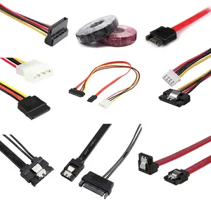 Custom ide laptop sata3.0 6gbs data cable 6Pin 7Pin 15Pin 13Pin 22Pin 4Pin jst SATA power cable for asus