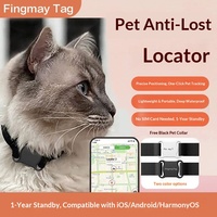 Collier de localisation pour animaux de compagnie anti-perte, suivi longue portée, Bluetooth, positionnement précis, partage multi-utilisateurs pour chats et animaux de compagnie