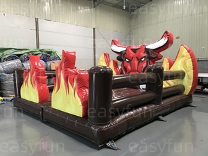 Equipo de Entretenimiento para Interiores, Juegos de Carnaval, Toro Mecánico Seguro con Colchón para Niños, Máquina Inflable de Montar a Caballo en <span class=keywords><strong>Alquiler</strong></span> - Product Image 6