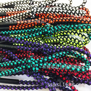 เชือกยางยืดหัวโลหะ Jk ขนาด 9.5 ซม. ลายหนังงู 3 มิติ สีสันสดใส พร้อมห่วงดึงสำหรับกระเป๋า - Product Image 3