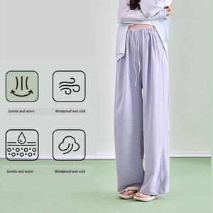 <span class=keywords><strong>Pantalon</strong></span> de maternité YIYI taille haute à jambes larges, extensible et sans coutures, pour le printemps et l'été, avec soutien abdominal, amincissant et flatteur pour la silhouette - Product Image 3