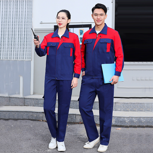 Logo kustom setelan pakaian kerja konstruksi dua warna baju kerja baju kerja scrub tahan musim dingin baju seragam jaket - Product Image 6
