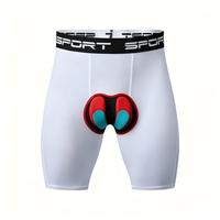Shorts de cyclisme rembourrés 5D pour hommes, sous-vêtements de cyclisme, doublure VTT, vêtements de cyclisme, sous-short respirant élastique à lettres pour la pratique du vélo