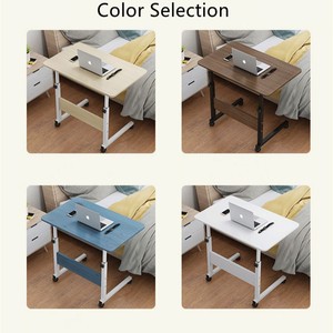Movable minimalist bedside <b>table</b> for home, bedroom, bedside, simple computer desk, dormitory, height <b>adjustable</b> lazy bedside - Product Image 3