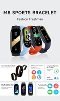 Gelang Pintar M8 Grosir, Gelang Olahraga BT, Pelacak Kebugaran, Detak Jantung, dan Tidur untuk Android IOS