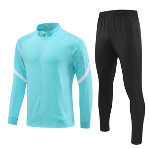 Ensemble veste et pantalon de football pour homme DITIAN G55, nouvelle conception, 24/25, fermeture éclair intégrale, 100% polyester, motif uni, tenue d'entraînement - Product Image 2