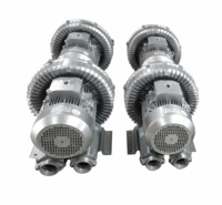 Souffleur annulaire industriel 4HP 3kW pour machine de formage d'emballages et système d'air pour l'érection de boîtes