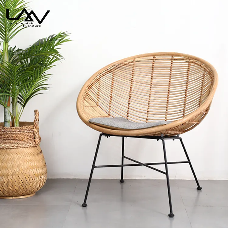 Indonesia style outdoor garden leisure chair cafe restaurant round rattan / wicker chair dining chairs