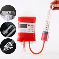 Sac de service créatif pour cocktails d'Halloween, qualité alimentaire, directement de l'usine, en forme de sac de sang pour jus, idéal pour les bars