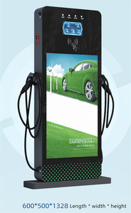 สถานีชาร์จแบบตั้งพื้น 7kw 11kw 14kw 21kw สำหรับภายนอกอาคาร พร้อมหน้าจอแสดงผล LCD ขนาด 4.3 นิ้ว หน้าจอโฆษณา เครื่องชาร์จรถยนต์ไฟฟ้า AC สาธารณะ - Product Image 5
