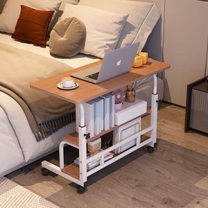 Bedside <b>Table</b> Movable <b>Small</b> Desk Height Adjustable Foldable Bedroom Furniture Student Desk Lazy <b>Computer</b> Desk Modern Minimalist - Product Image 2
