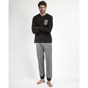 Pijama ADMAS MAGNIFIC de manga larga de estilo americano para hombre con tela cómoda - Product Image 1