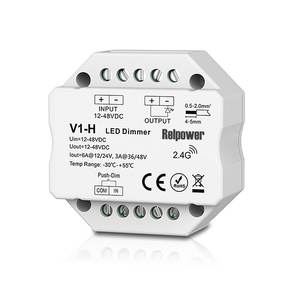 V1-H relpower หรี่ LED 12-48VDC 6A 480W สูงสุด2.4G ไร้สาย PWM 1ช่องสัญญาณ - Product Image 1
