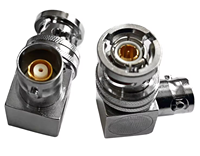 Adaptateur Mâle 3 Fentes vers Femelle 3 Broches TRB, Adaptateur RF à Angle Droit, Connecteur Coaxial TRB BNC Twinaxial/Triaxial