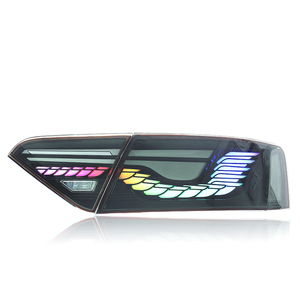 Luci LED a Scaglie di Drago JUSHUN per <span class=keywords><strong>Audi</strong></span> A5/A5L 2008-2016, Nuovo Colore <span class=keywords><strong>OLED</strong></span> Blu, 12V, Opzioni Rosso o Nero - Product Image 2