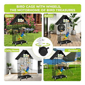 Jaula Extra Grande para Pájaros, Jaula de Múltiples Niveles para Loros, Jaula de Observación para Loros y Aves de Compañía - Product Image 6