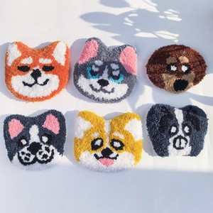 ชุดงานฝีมือปักเข็มแบบ DIY XIXI สำหรับทำที่รองแก้วลายสุนัข พร้อมผ้าโพลีเอสเตอร์ 6 ลาย ชุดอุปกรณ์ครบครันสำหรับคนรักสุนัข - Product Image 5