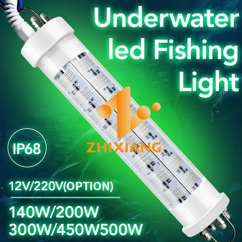 DC12V/ 24V 200W 300W 400W 600W LED Night Fishing Lights Underwater Attracting Fishing Light