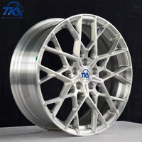 Jantes forgées personnalisées de 18 à 22 pouces 5x120 5x114.3 5x112 en argent brossé pour Benz Audi Porsche VW Golf BMW