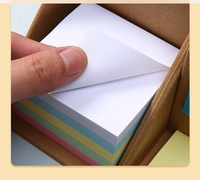 Bloc-notes autocollants carrés créatifs, promotionnels, pliables, rotatifs, en forme de cube de Rubik, avec porte-stylo