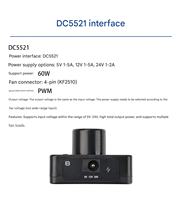 Contrôleur de vitesse de ventilateur PWM avec bouton rétroéclairé, silencieux, interface 4 broches KF2510, charge rapide PD QC, entrée Type-C, pour boîtier PC, imprimante 3D, serveur