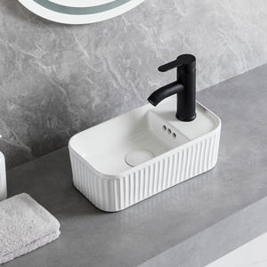 Vente d'usine Lavabo en céramique à poser Lavabo <span class=keywords><strong>pour</strong></span> enfants Lavabo miniature 360 mm <span class=keywords><strong>pour</strong></span> salle de bain d'enfants de maternelle <span class=keywords><strong>WC</strong></span> - Product Image 2