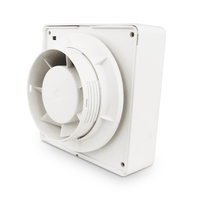 Ventilateur d'extraction mural ANGEGA VF-M6 de 6 pouces, en plastique ABS avec volet et interrupteur à chaud pour la ventilation de cuisine, salle de bain et maison
