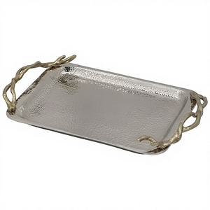 Bandeja Decorativa Premium de Acero Inoxidable para Ramadán, Ideal para Decoración de Interiores y Regalos |   Colores y Logotipo Personalizables, Elegantes y Funcionales - Product Image 1